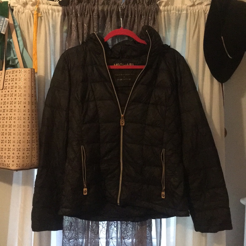 Michael Kors packable puffer jacket